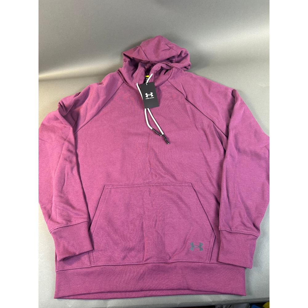 Under Armour Mens BTG Terry Hoodie Purple Pullover Sweatshirt 1373232 Medium NWT
